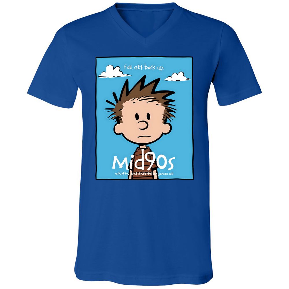 Unisex V-Neck T-Shirt - 4LGGD5H2 - True Royal - 4