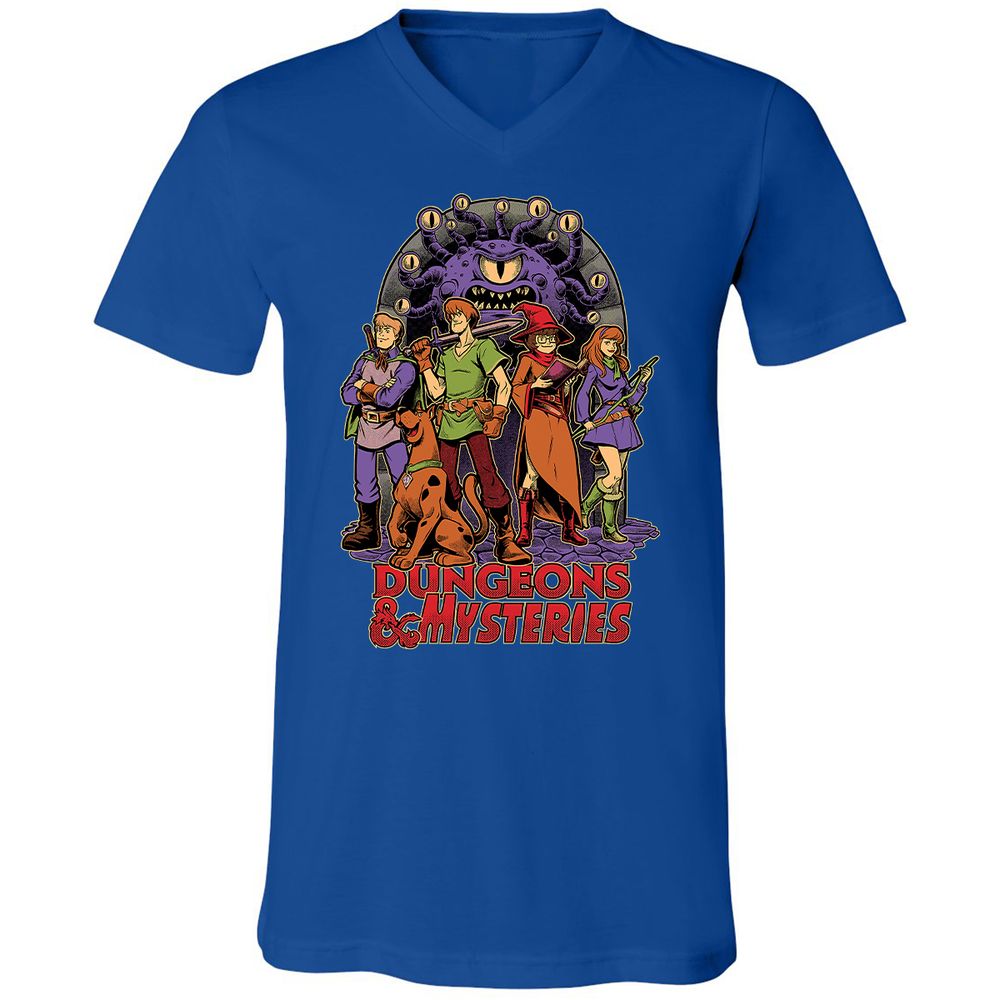 Unisex V-Neck T-Shirt - 8NA6RN17 - True Royal - 4