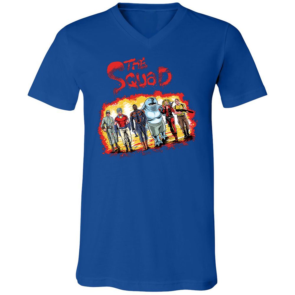 Unisex V-Neck T-Shirt - YGLSYGCN - True Royal - 4