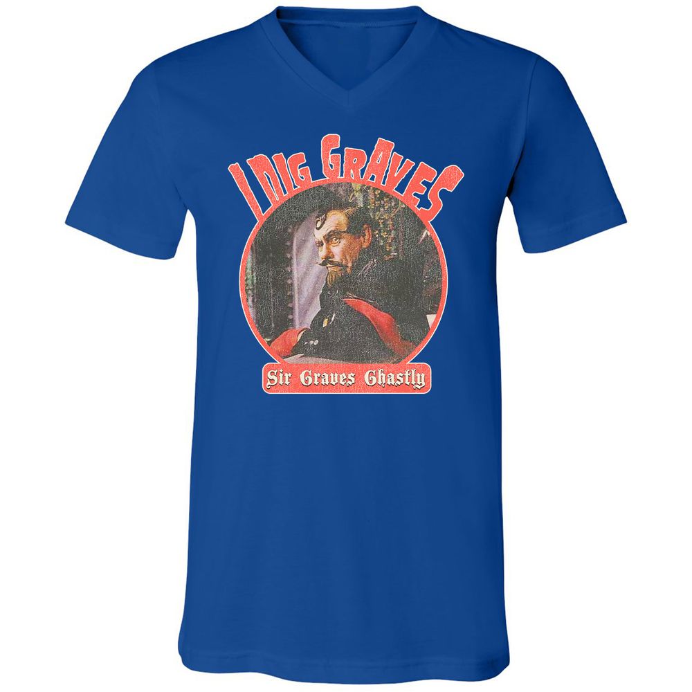 Unisex V-Neck T-Shirt - EBP7BS3U - True Royal - 4
