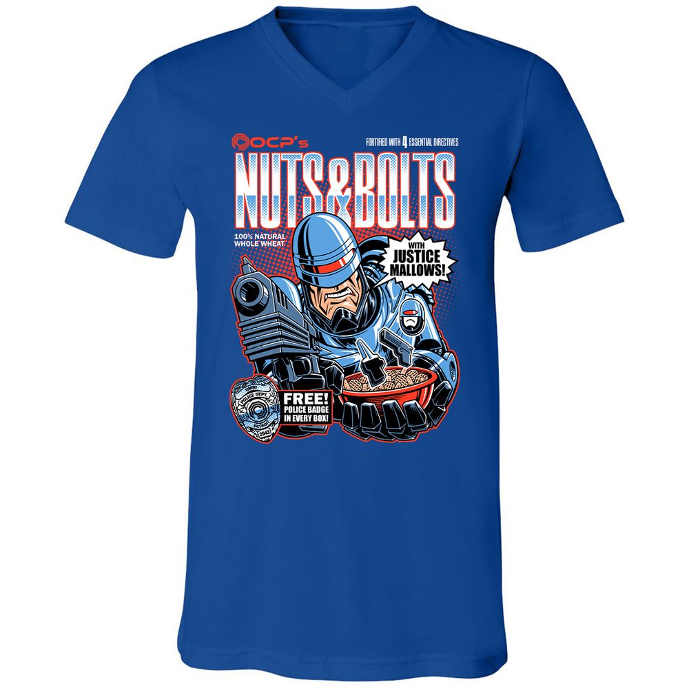 Unisex V-Neck T-Shirt - X2W4QW89 - True Royal - 4