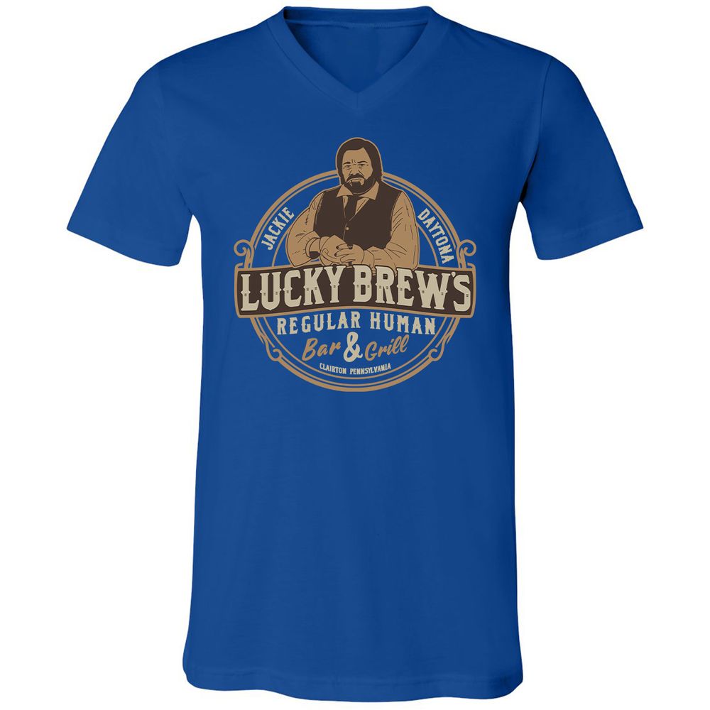 Unisex V-Neck T-Shirt - EQMM7HDG - True Royal - 4