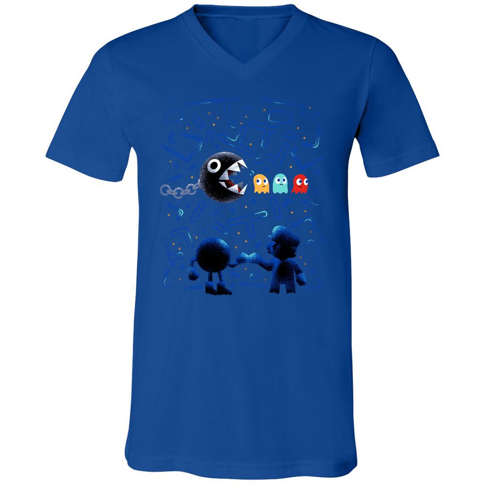 Unisex V-Neck T-Shirt - J5ULUUCA - True Royal - 4