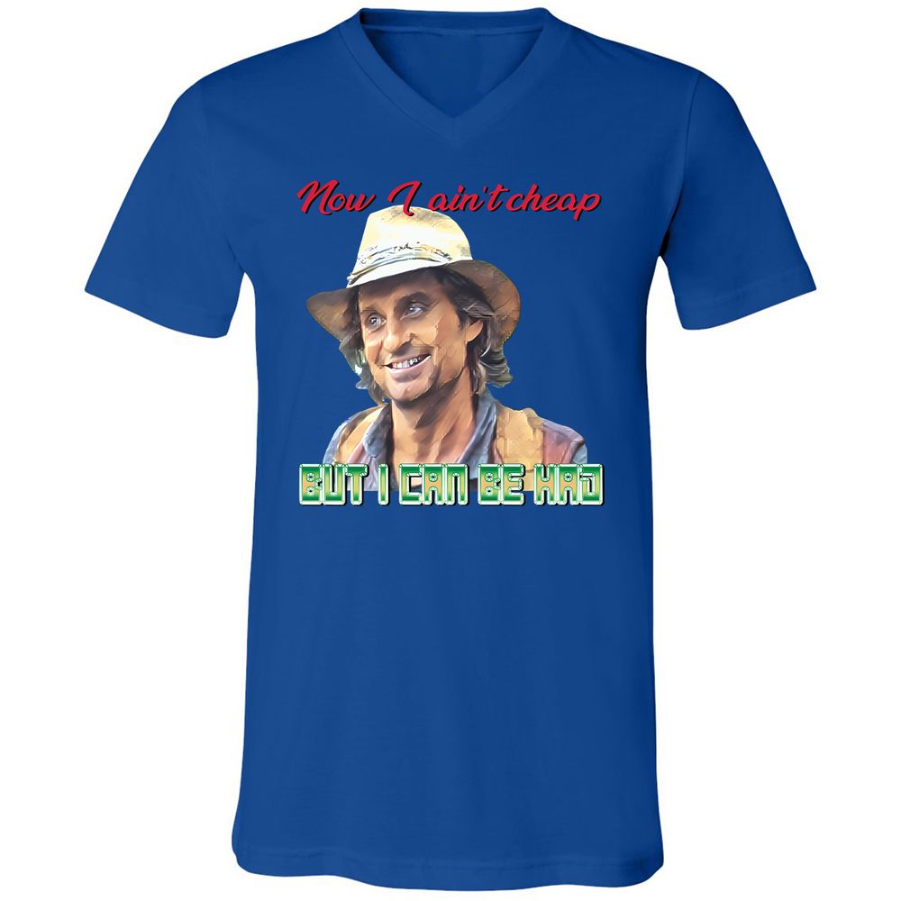 Unisex V-Neck T-Shirt - H1Q4PPPY - True Royal - 4