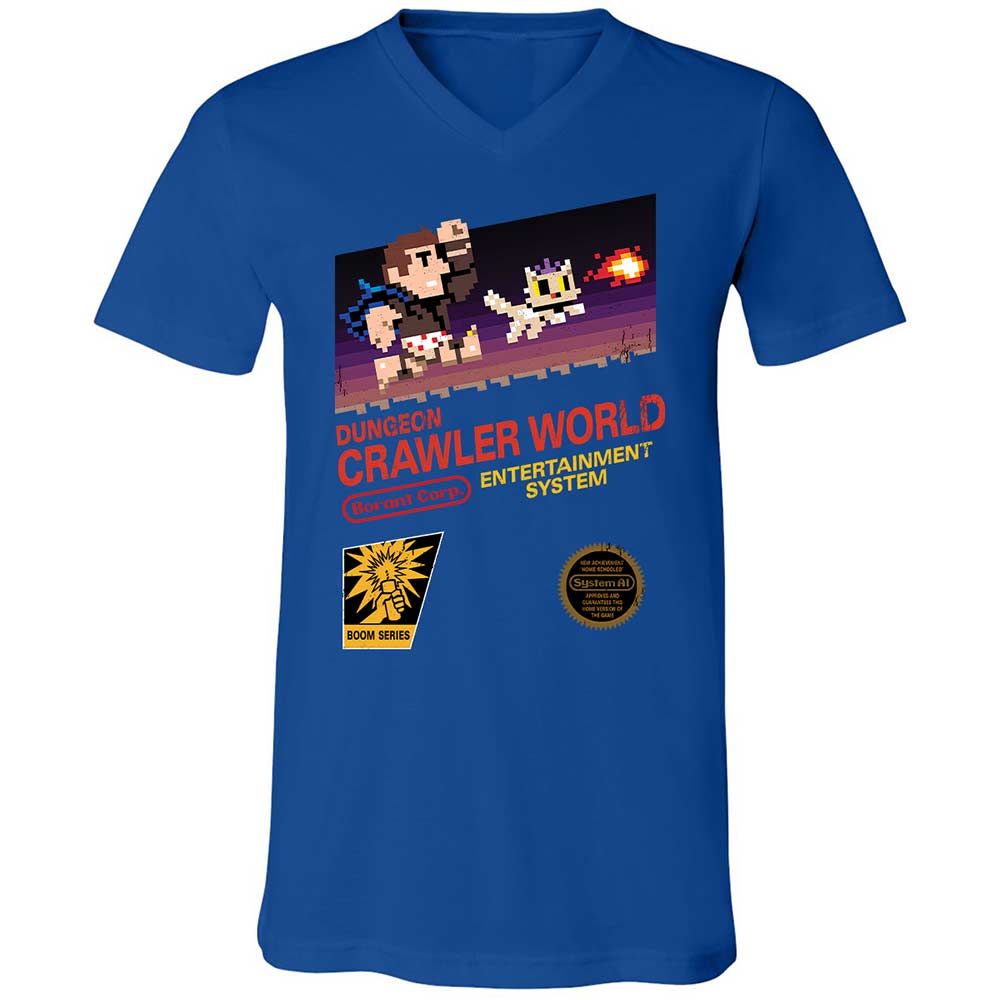 Unisex V-Neck T-Shirt - 4A2XHKXS - True Royal - 4