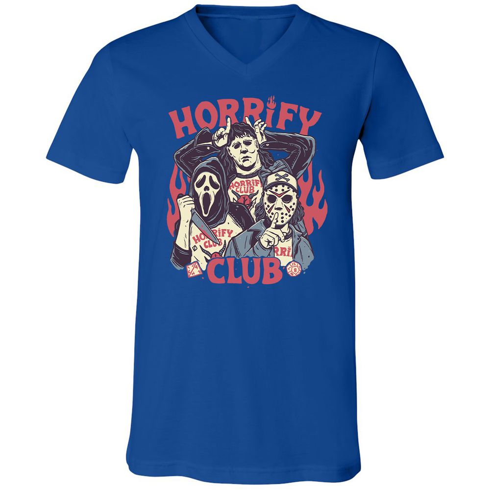 Unisex V-Neck T-Shirt - D4KH9HC6 - True Royal - 4