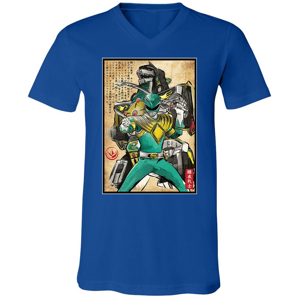 Unisex V-Neck T-Shirt - DZQ78WQ7 - True Royal - 4
