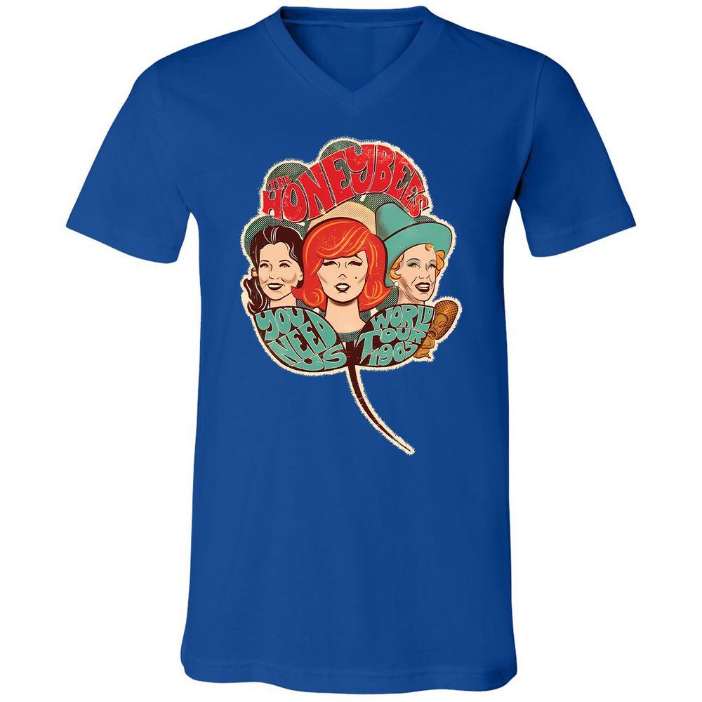 Unisex V-Neck T-Shirt - 6T1LRTMT - True Royal - 4