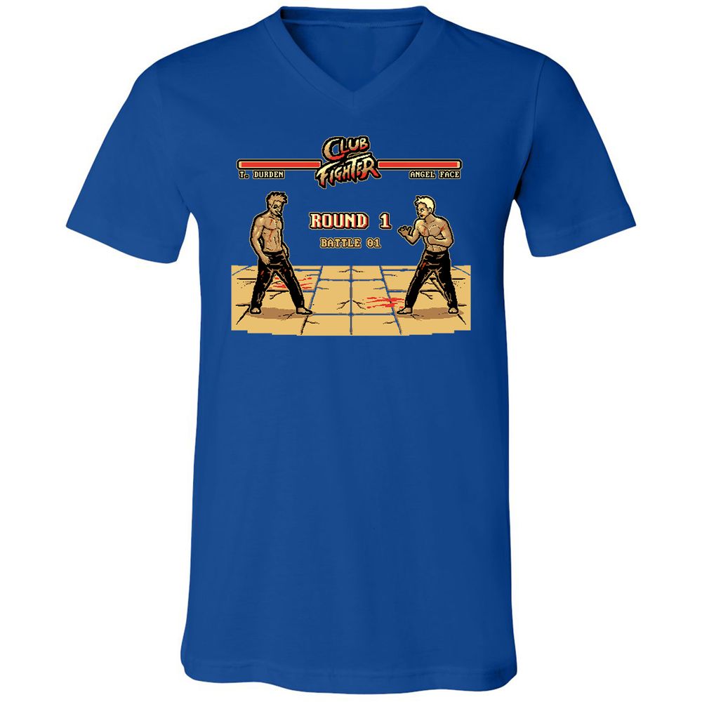 Unisex V-Neck T-Shirt - YW5DZ948 - True Royal - 4