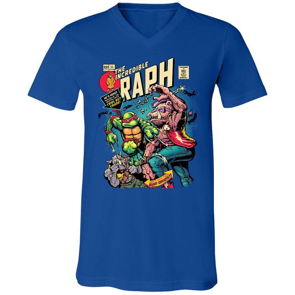 Unisex V-Neck T-Shirt - WL8DG6DW - True Royal - 4