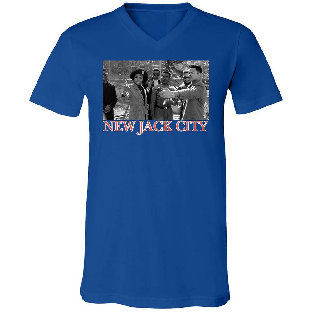 Unisex V-Neck T-Shirt - 27NNY9HS - True Royal - 4