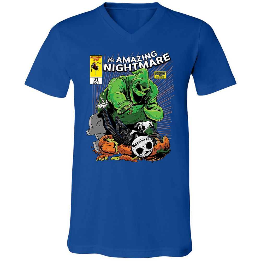 Unisex V-Neck T-Shirt - YDFNZHL5 - True Royal - 4