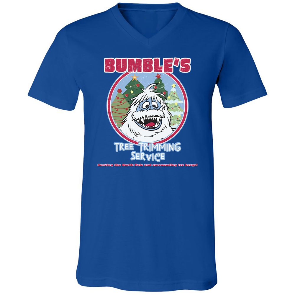 Unisex V-Neck T-Shirt - EQ6M7GFT - True Royal - 4
