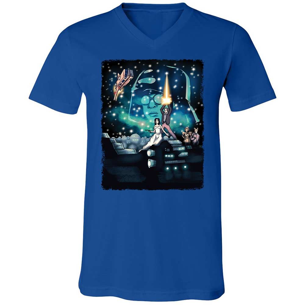 Unisex V-Neck T-Shirt - 5JEGZ8H2 - True Royal - 4