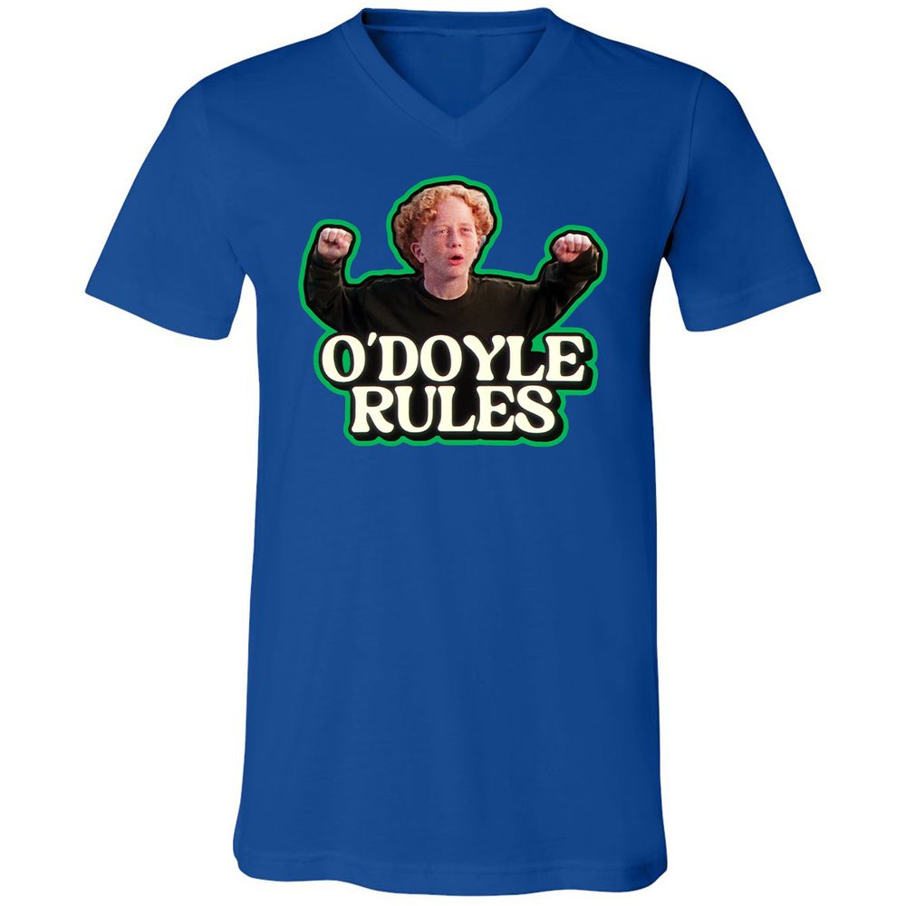 Unisex V-Neck T-Shirt - VYBY2NJC - True Royal - 4