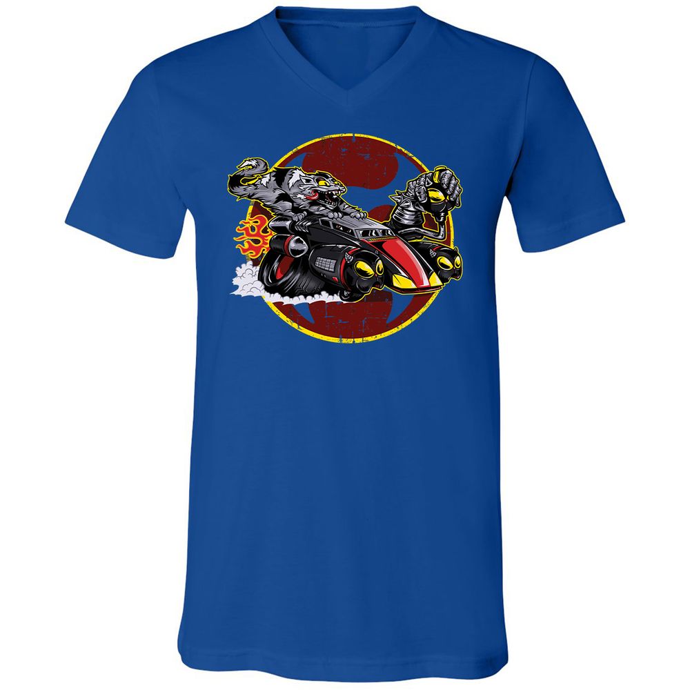 Unisex V-Neck T-Shirt - ZKXBAV21 - True Royal - 4