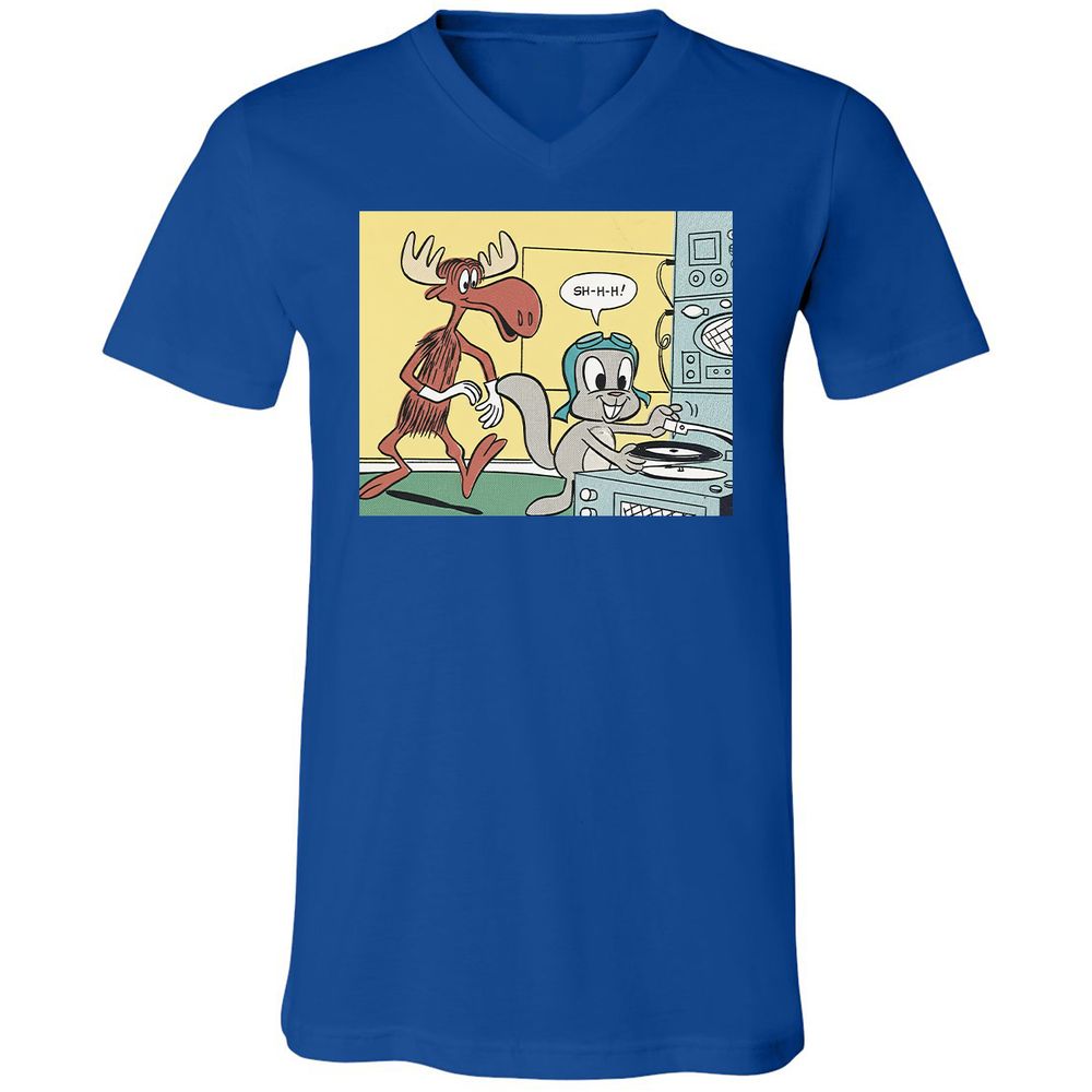 Unisex V-Neck T-Shirt - WCEEEAD6 - True Royal - 4
