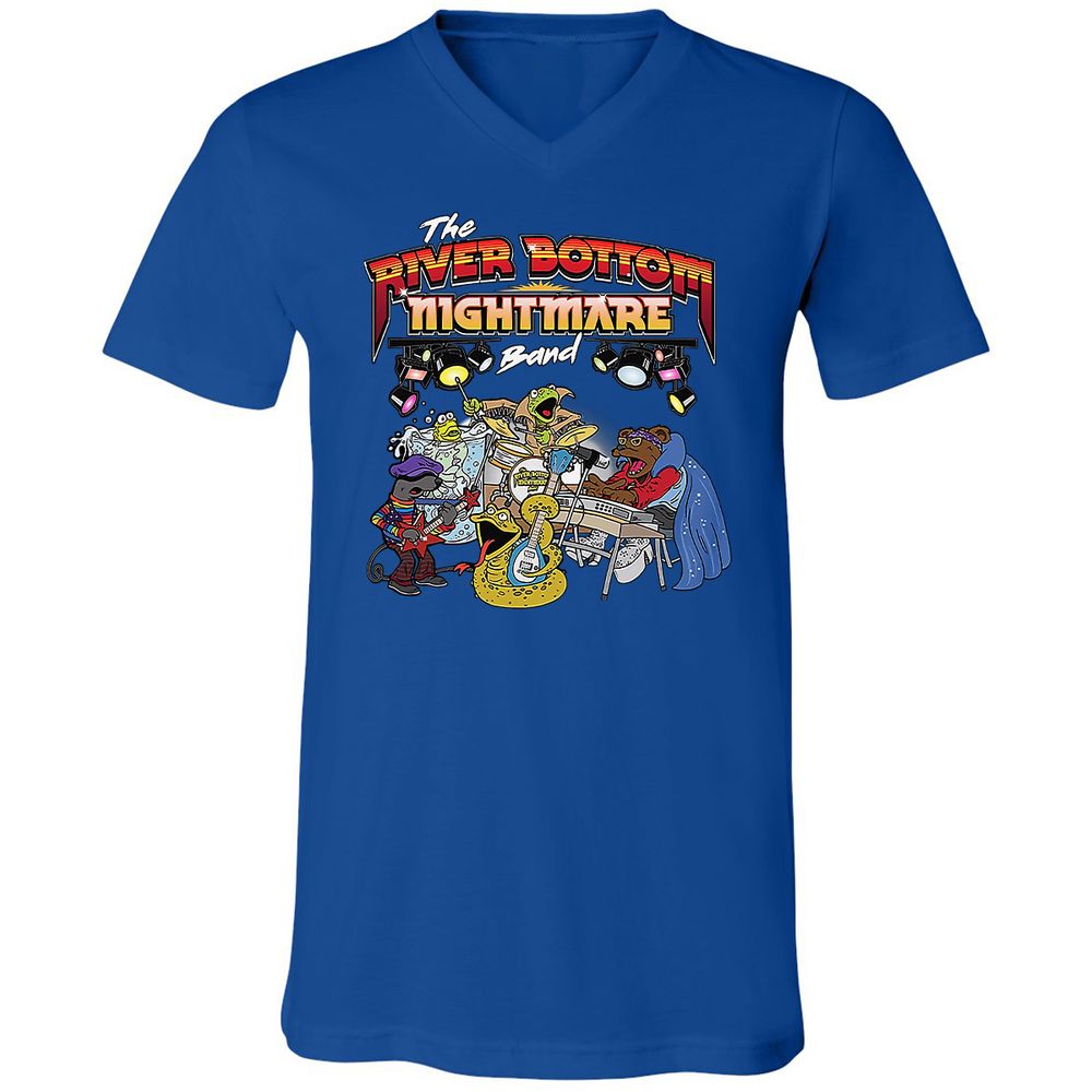 Unisex V-Neck T-Shirt - 6X6WVM84 - True Royal - 4