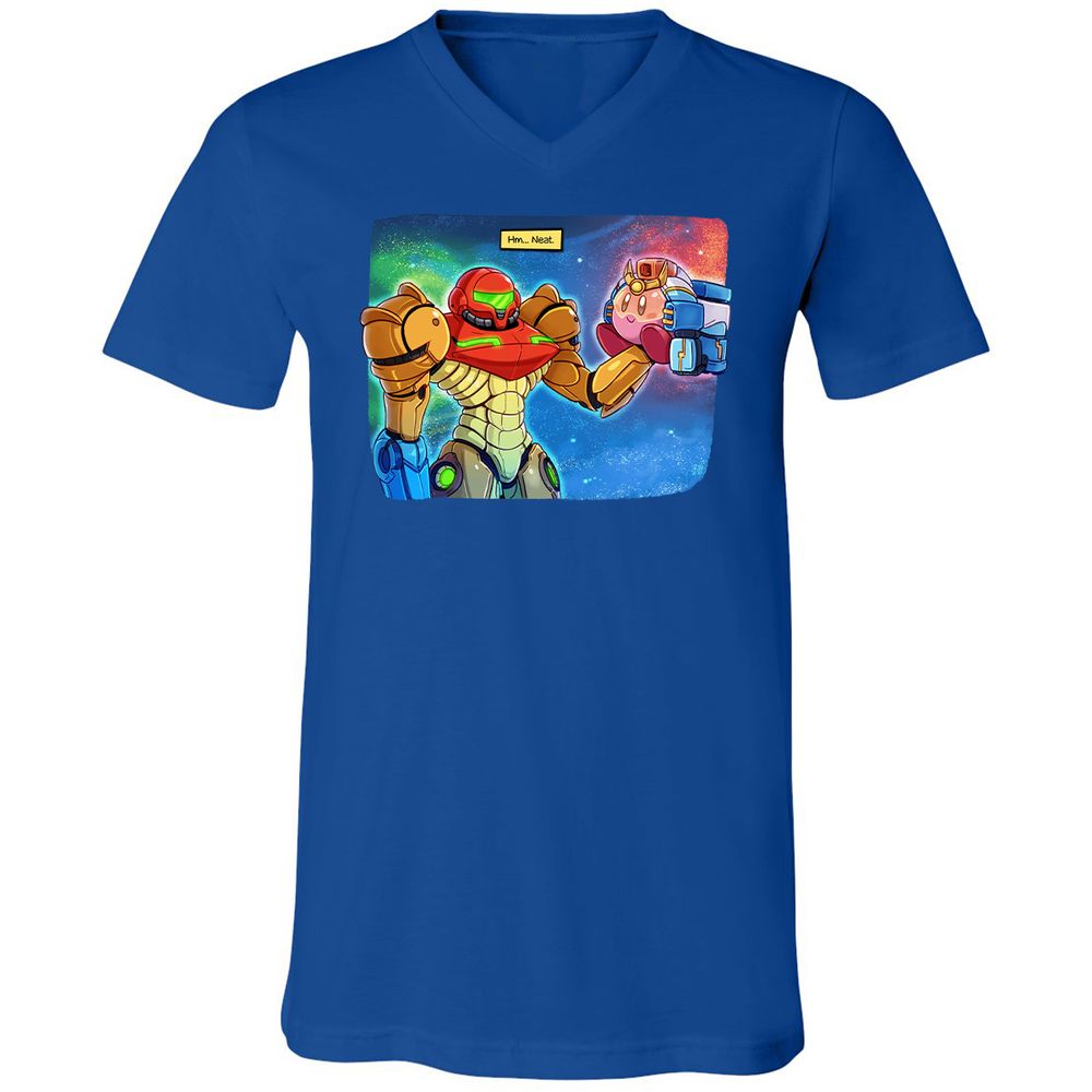 Unisex V-Neck T-Shirt - RAS6TL4V - True Royal - 4