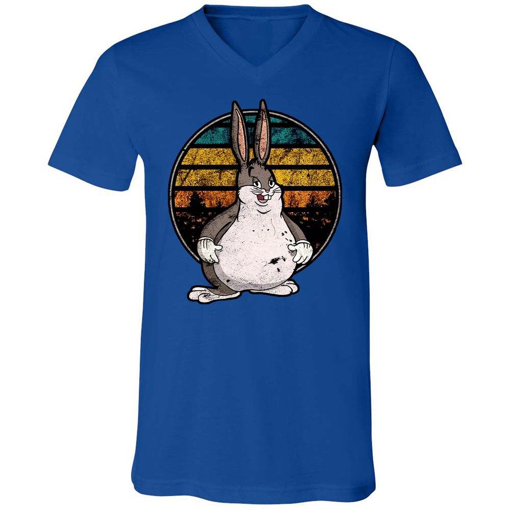 Unisex V-Neck T-Shirt - AMR9BWRT - True Royal - 4