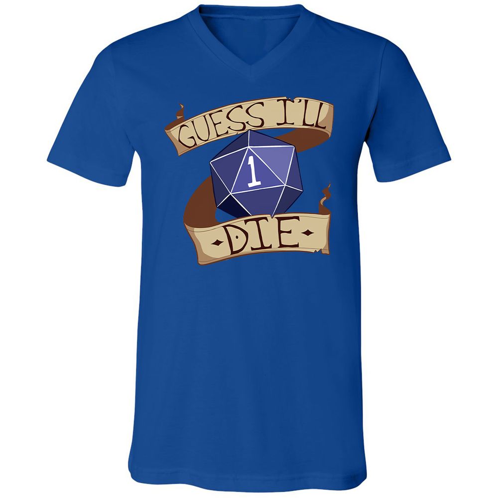 Unisex V-Neck T-Shirt - 53LLEPNS - True Royal - 4