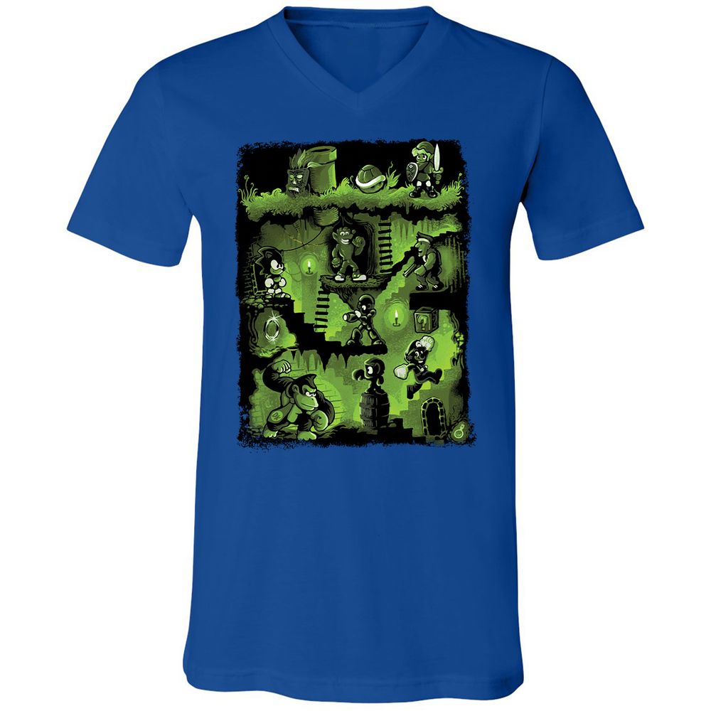 Unisex V-Neck T-Shirt - VPS9AUKL - True Royal - 4