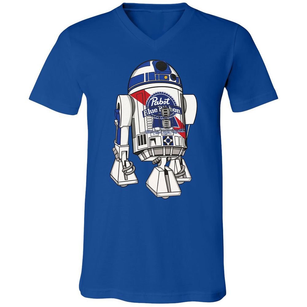 Unisex V-Neck T-Shirt - P7GZ5L2F - True Royal - 4