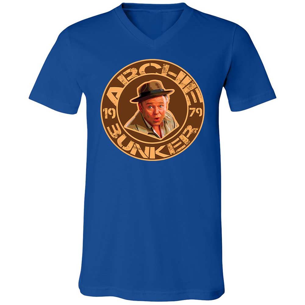 Unisex V-Neck T-Shirt - BVVSGMQB - True Royal - 4