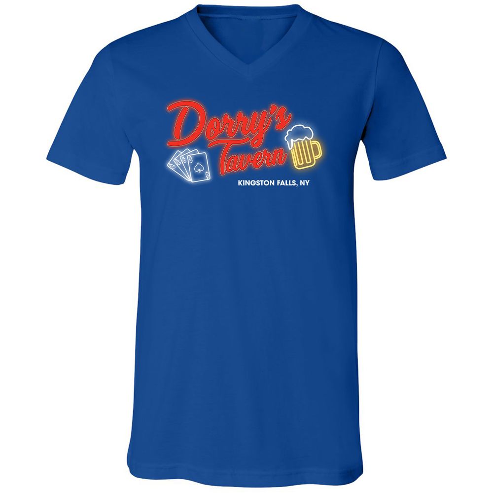 Unisex V-Neck T-Shirt - PC9P1QZC - True Royal - 4