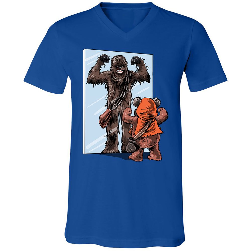 Unisex V-Neck T-Shirt - BF7ZJ424 - True Royal - 4