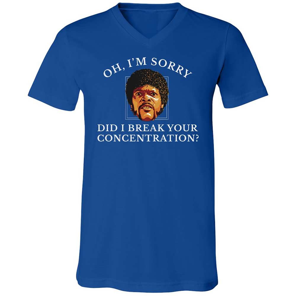 Unisex V-Neck T-Shirt - HFYCRKTJ - True Royal - 4