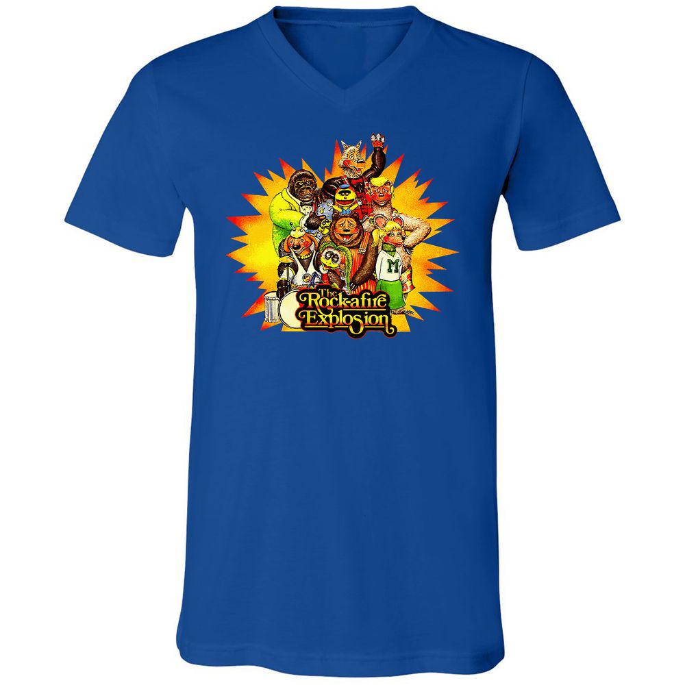 Unisex V-Neck T-Shirt - 47FPCENQ - True Royal - 4