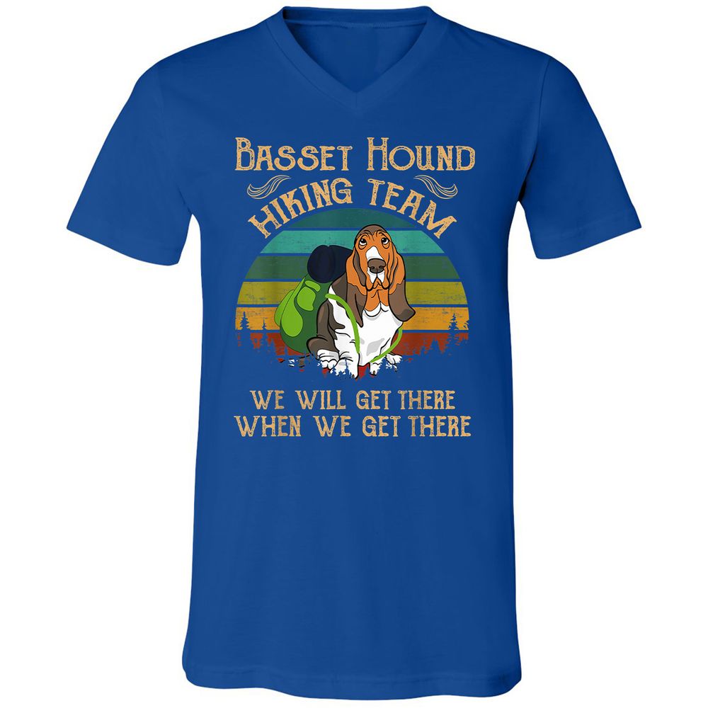 Unisex V-Neck T-Shirt - DB8AT6NY - True Royal - 4