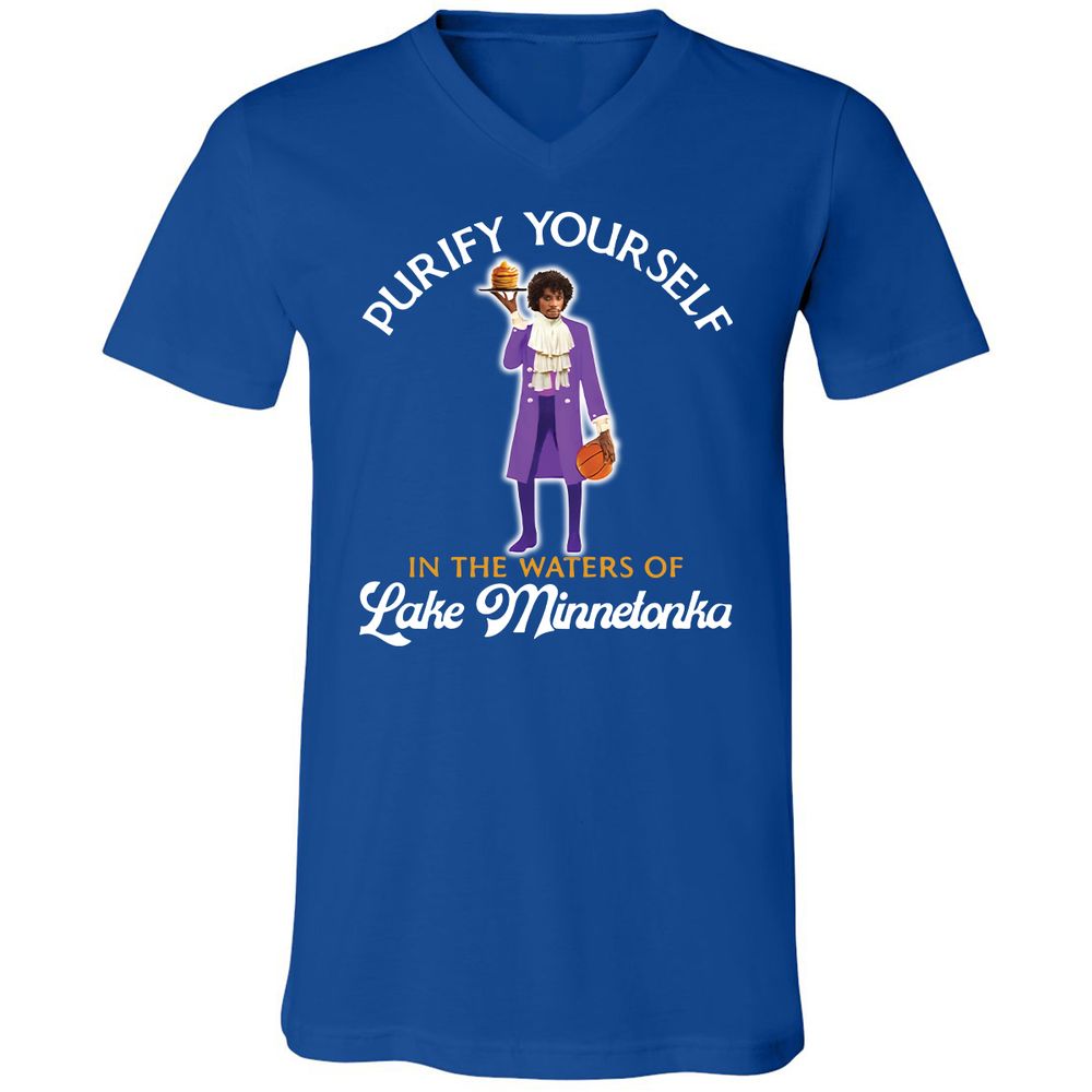 Unisex V-Neck T-Shirt - FKU89SMD - True Royal - 4