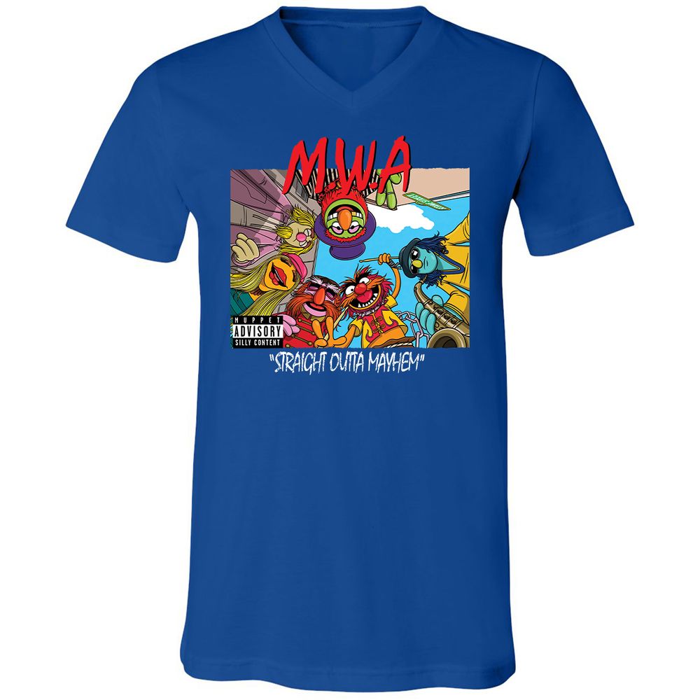 Unisex V-Neck T-Shirt - ARF284MN - True Royal - 4