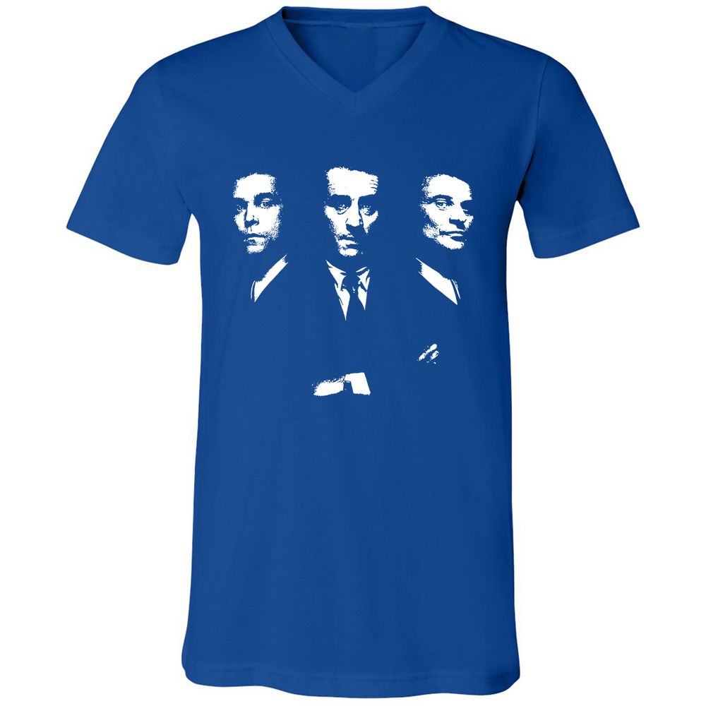 Unisex V-Neck T-Shirt - R2CABGAG - True Royal - 4
