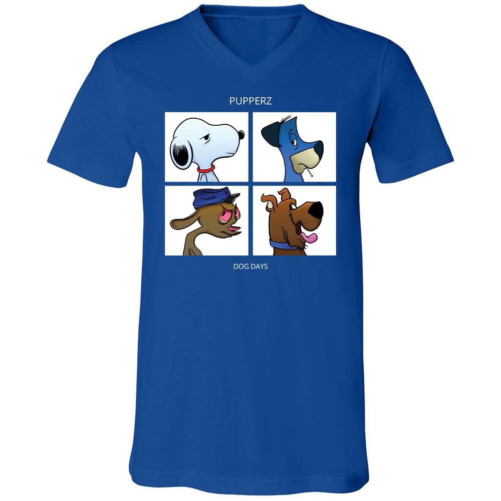 Unisex V-Neck T-Shirt - CE2ZWW8B - True Royal - 4