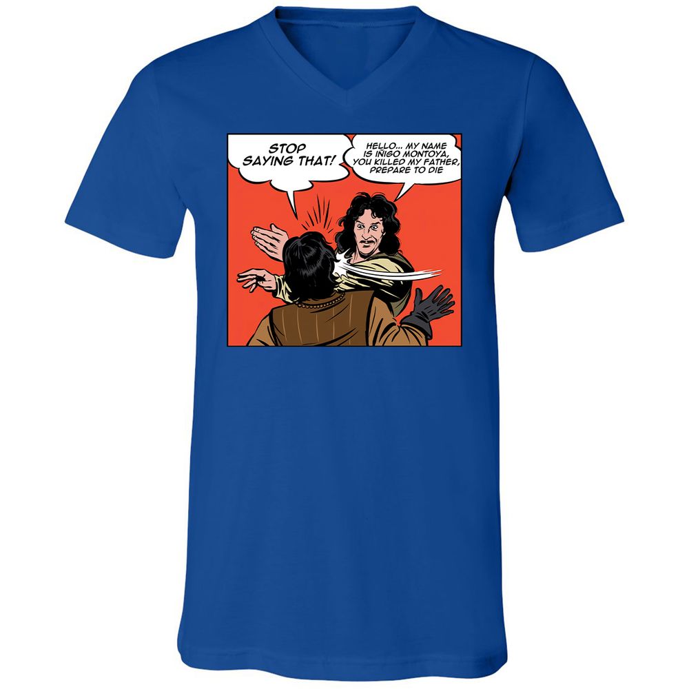 Unisex V-Neck T-Shirt - P96KFTP5 - True Royal - 4