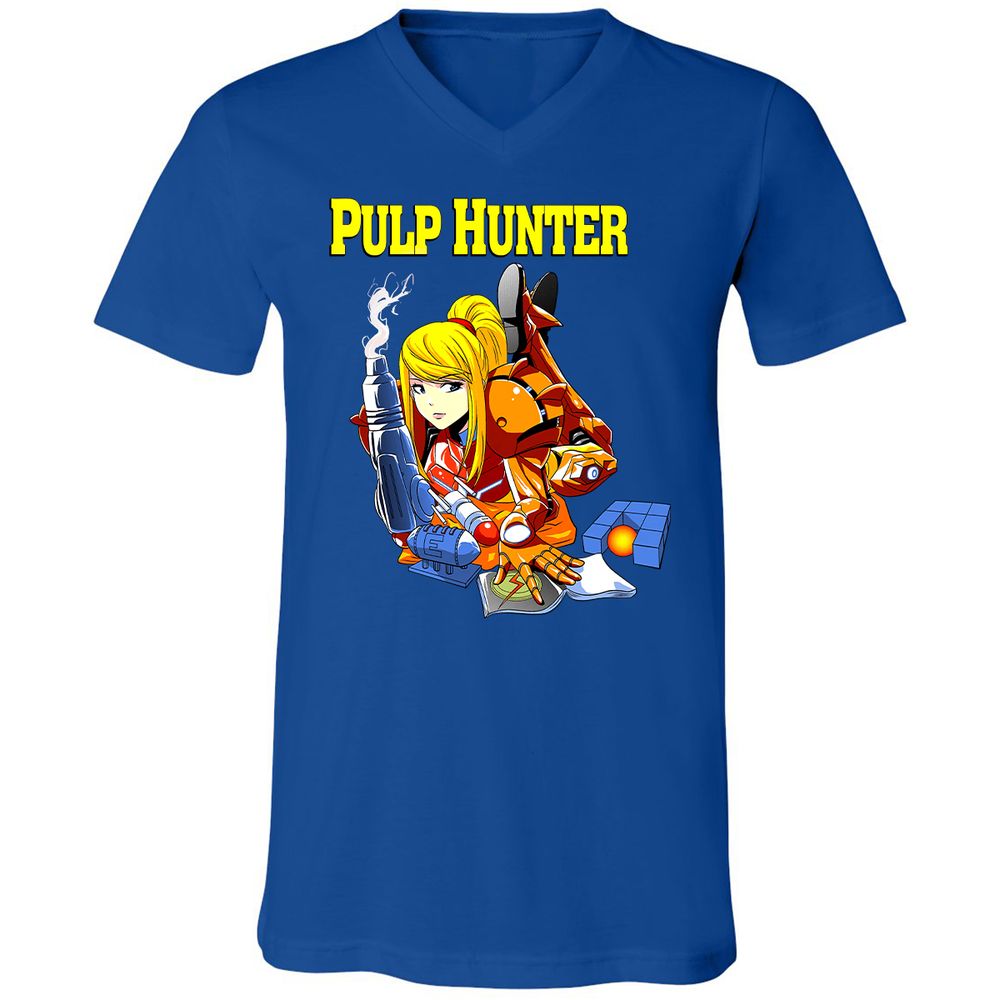 Unisex V-Neck T-Shirt - 8VS5FYD5 - True Royal - 4