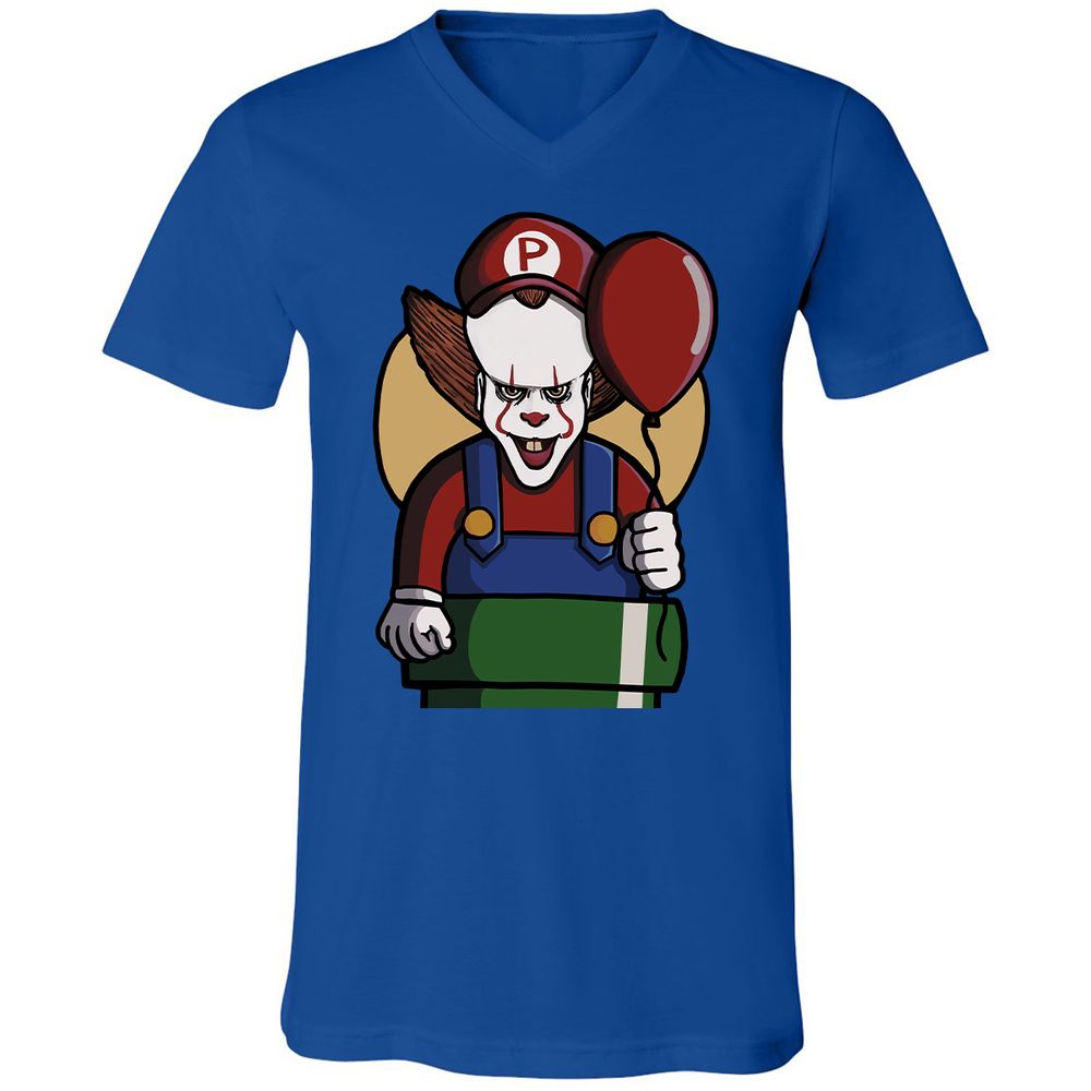 Unisex V-Neck T-Shirt - 1C2U4VSR - True Royal - 4