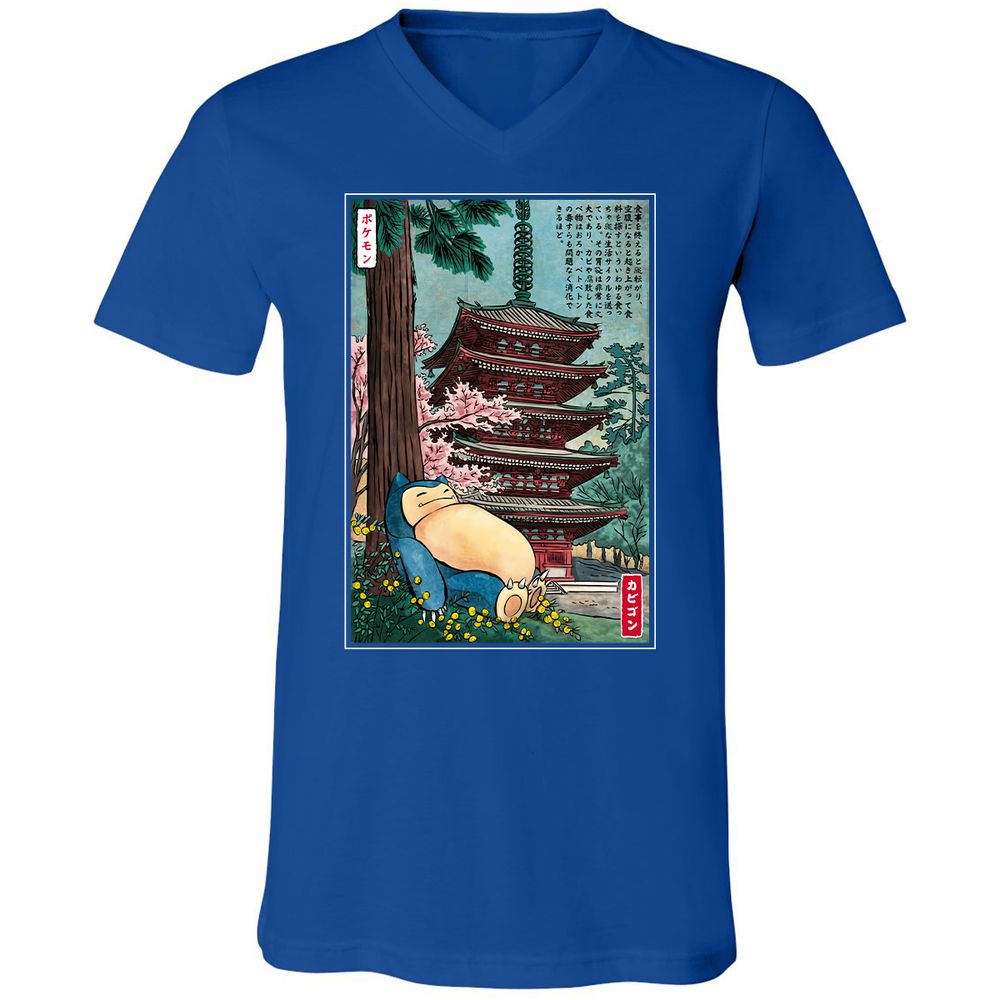 Unisex V-Neck T-Shirt - KY4D79SA - True Royal - 4