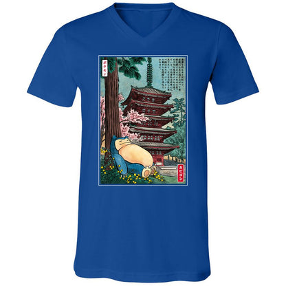 Unisex V-Neck T-Shirt - KY4D79SA - True Royal - 4