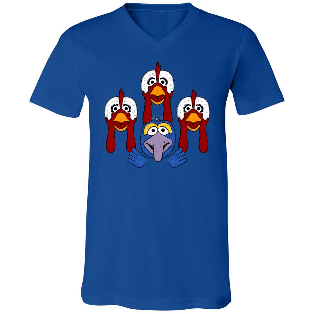 Unisex V-Neck T-Shirt - KV7TS52U - True Royal - 4
