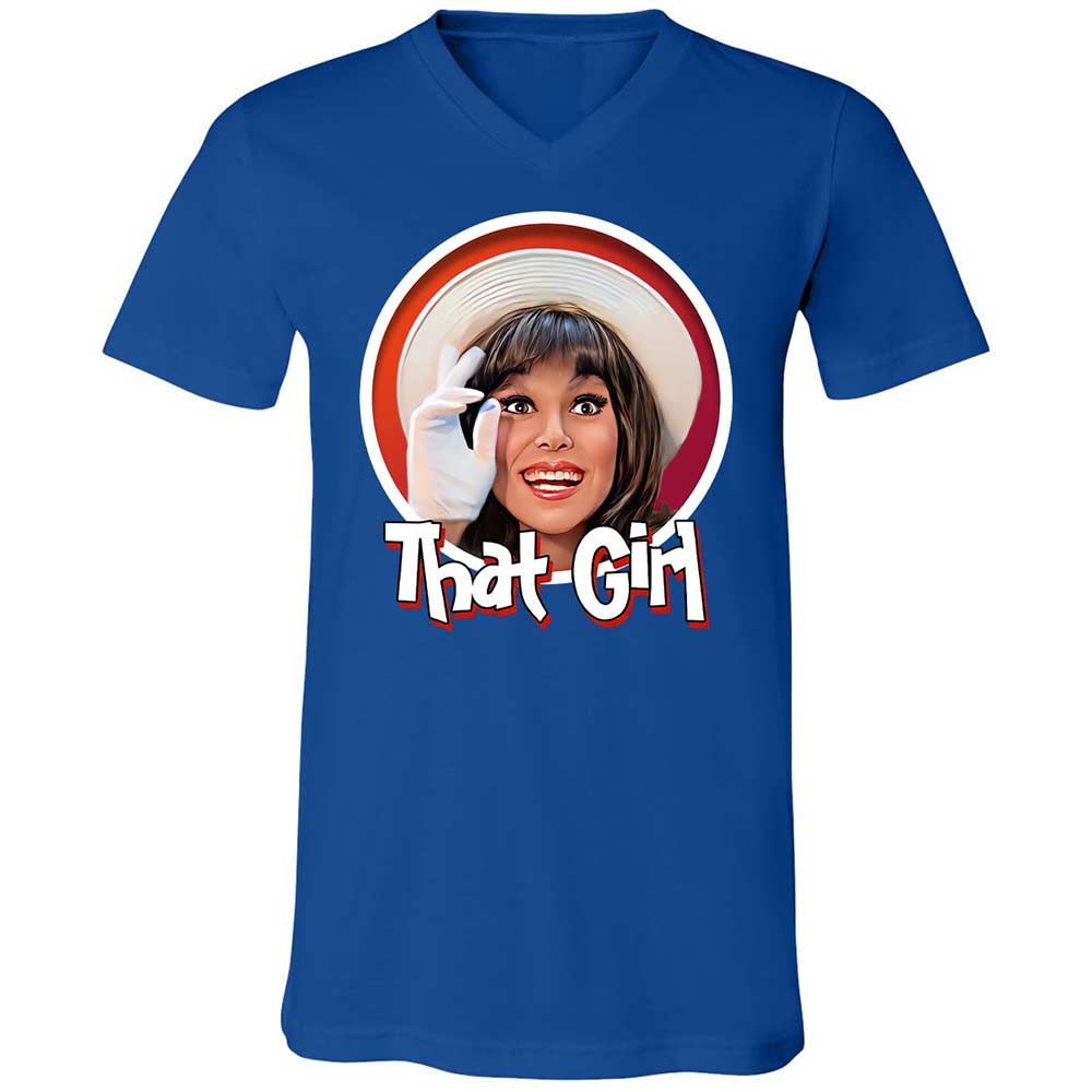 Unisex V-Neck T-Shirt - CRL9XKMP - True Royal - 4