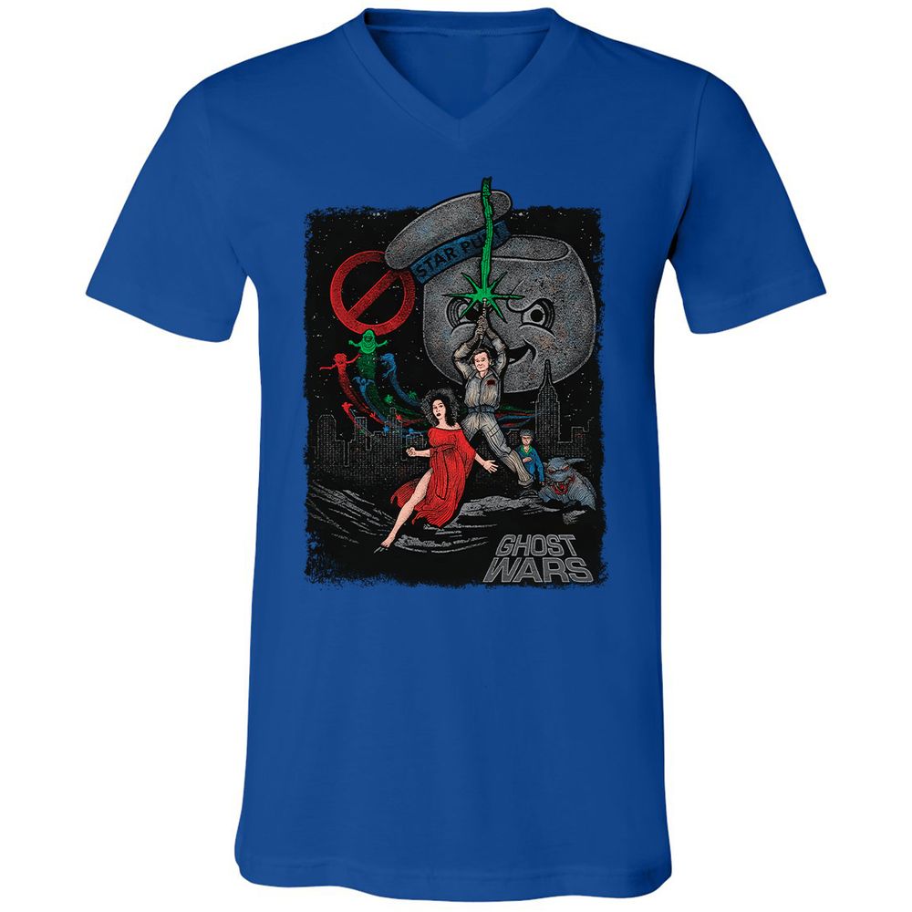 Unisex V-Neck T-Shirt - D19SU9ZB - True Royal - 4