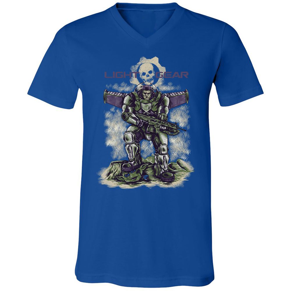 Unisex V-Neck T-Shirt - 2KU8NQF8 - True Royal - 4