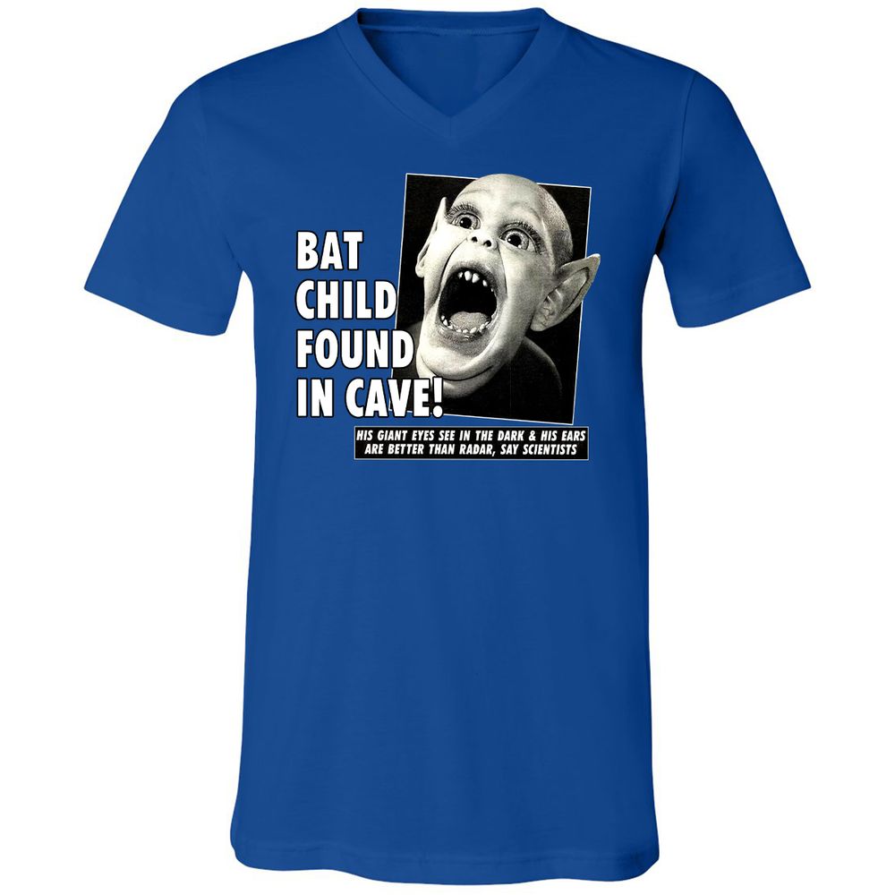 Unisex V-Neck T-Shirt - UX4LJ6QZ - True Royal - 4