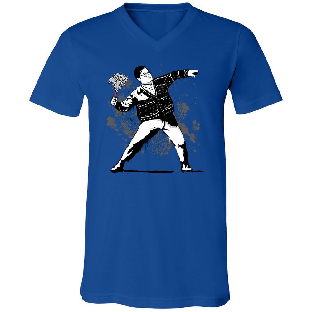 Unisex V-Neck T-Shirt - 9NYCDJLC - True Royal - 4