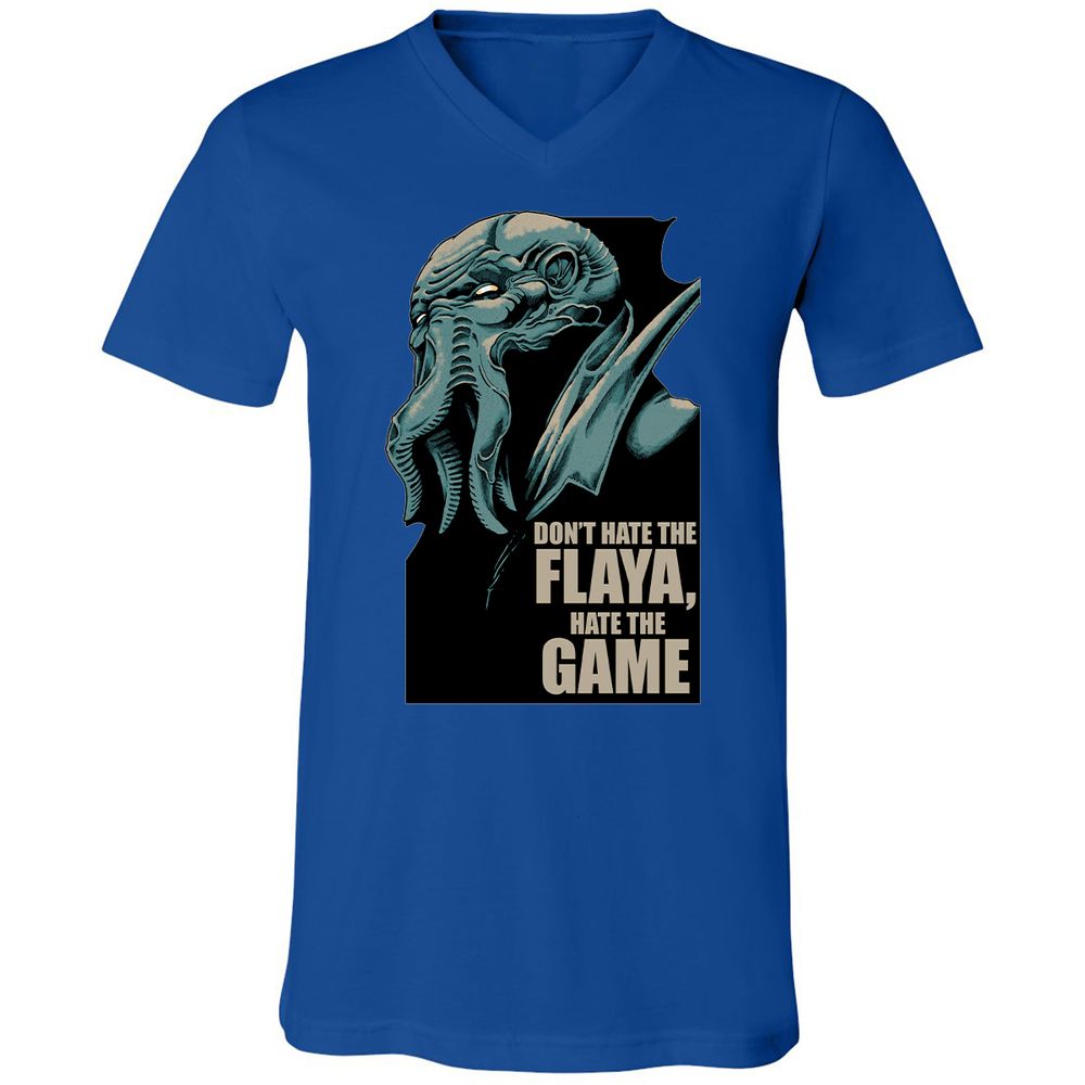 Unisex V-Neck T-Shirt - TU2GQBVR - True Royal - 4