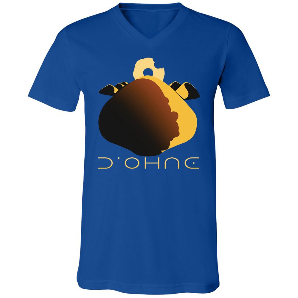 Unisex V-Neck T-Shirt - KZFSRB7W - True Royal - 4